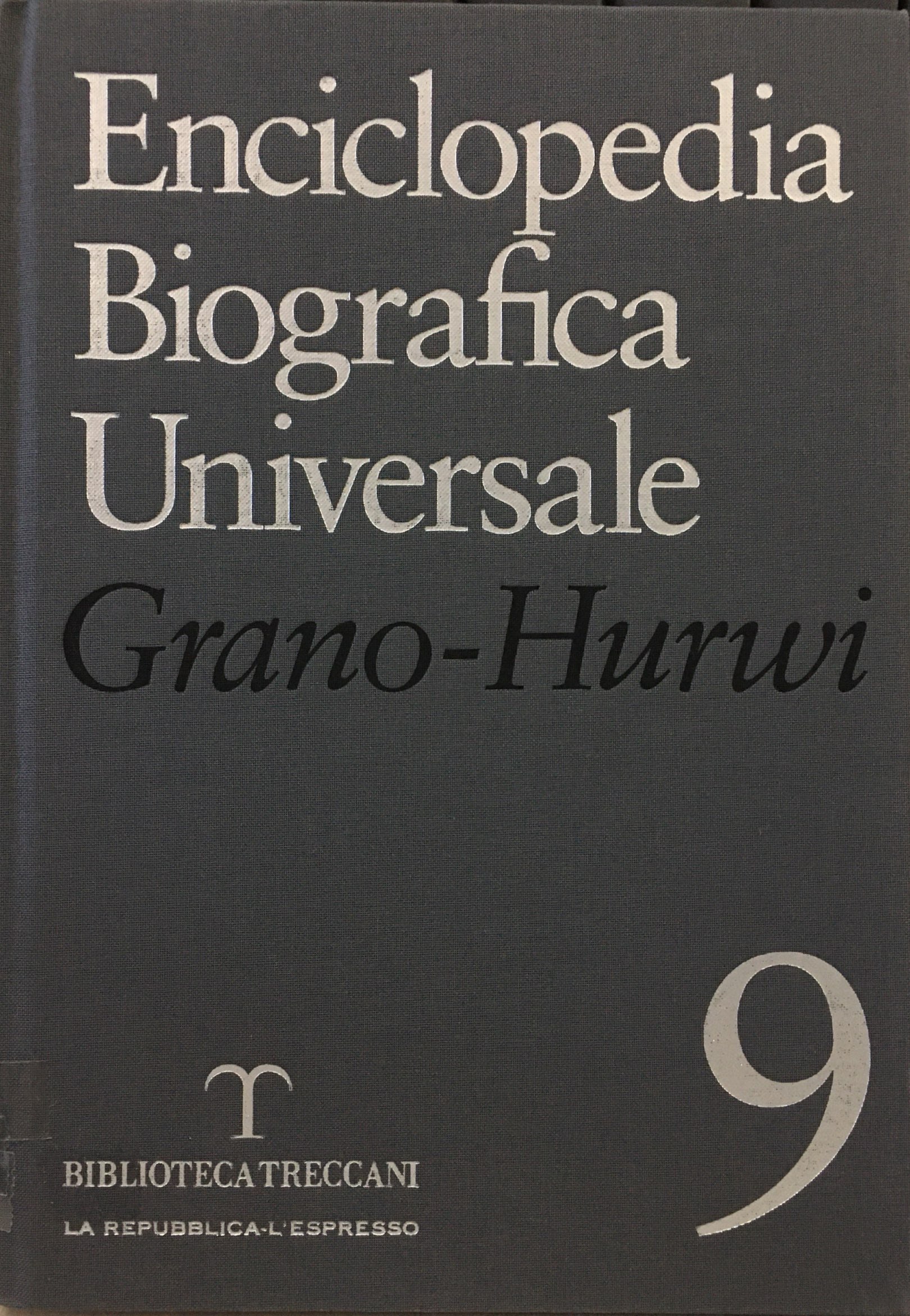 ENCICLOPEDIA BIOGRAFICA UNIVERSALE VOLUME 9